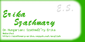 erika szathmary business card